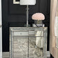 Noralie Mirrored & Faux Diamonds Accent Table