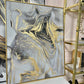 Golden Nordic Abstract Wall Art
