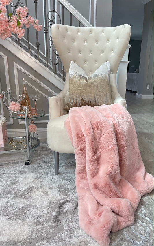 Ashley Faux Fur Throw Blanket