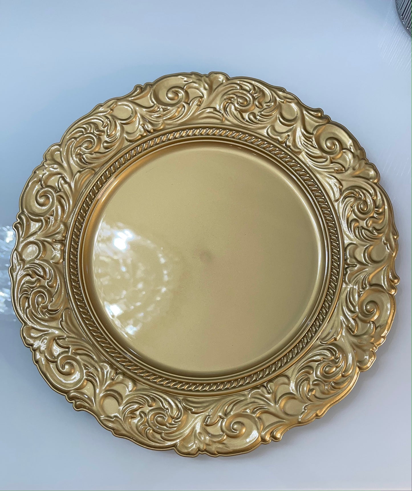 Angelie French Style Charger Plates, Set of 6