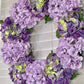 Large Purple and Lavender Hydrangea Wreath, all season