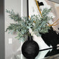 Azore Faux Frosted Green Silk Stem Leaf 2 Branches