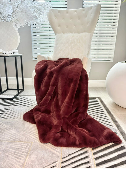 Ashley Faux Fur Throw Blanket