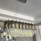 Dante Modern Rectangular Crystal Chandelier