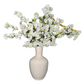 Jade White Cream Silk Cherry Blossom Flower Branches Set of 3 Pack 40'' Inches