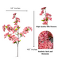 Pink cherry blossoms for home decor

Tall floral branches for vases

Faux cherry blossom home accent

Pink silk flowers for living room

Artificial cherry blossoms for centerpiece

Bright pink faux florals for events

Faux sakura for spring decor

Decorative cherry blossom stems

Japanese cherry blossoms for vase decor

Bold artificial florals for styling