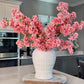 Bright pink silk cherry blossom

Pink cherry blossom branches

Artificial cherry blossom stems

Faux cherry blossom flowers

Silk cherry blossom flower stems

40 inch cherry blossom branches

Cherry blossom flower set of 3

Tall pink faux floral stems

Realistic cherry blossom flowers

Japan cherry blossom silk flowers