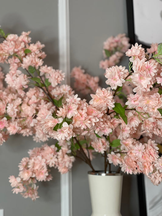 Japan M Blush Pink Silk Cherry Blossom Flower Branches Blush Pink 3 Pack 40 Inches, Wedding, Party, Event, Spring Décor
