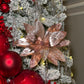 Rose gold centerpiece flowers

Poinsettia bouquet filler

Christmas floral arrangement stem

Faux floral stems for tree

Sequined Christmas decorations

Tree topper poinsettia

Metallic floral picks for wreaths

Beaded Christmas stem decor

Poinsettia stems for garlands

Holiday floral table decor