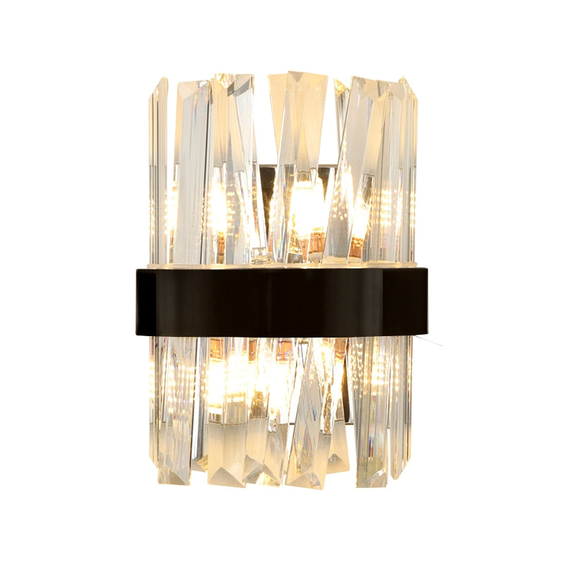 black modern wall sconce