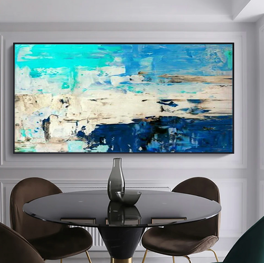 Chloe Black White Neutral Modern Abstract Handmade Painting – Totally Glam  Home Decor