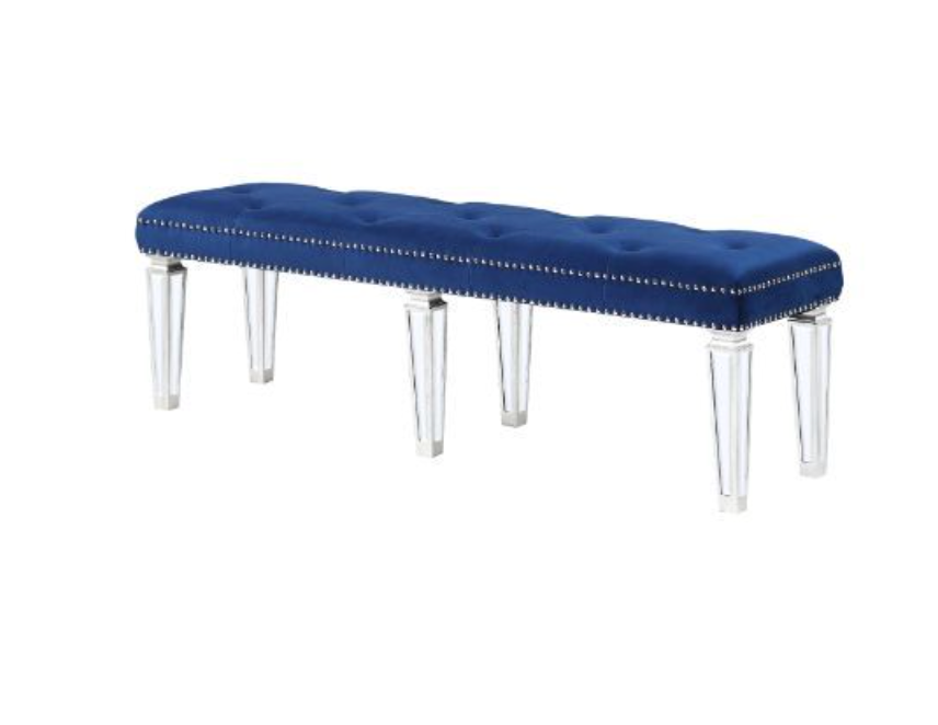 Monalisa Bench Velvet & Mirrored