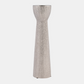 Silver Textured Candle Holder