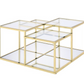 Lorena Gold Modern Coffee Table