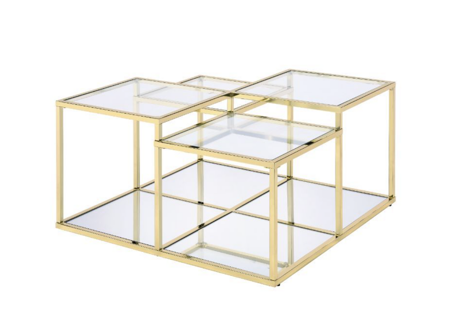 Lorena Gold Modern Coffee Table