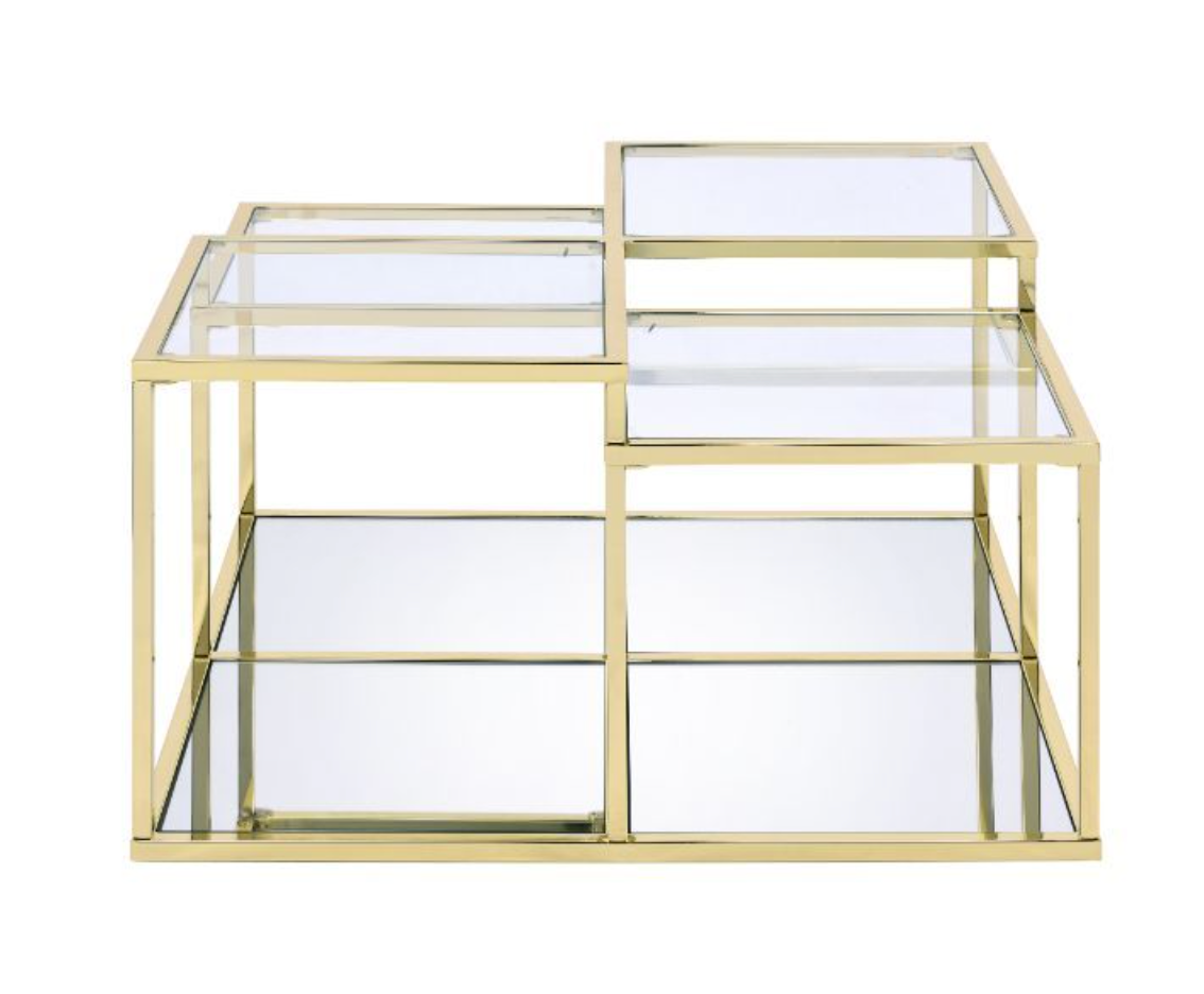 Lorena Gold Modern Coffee Table