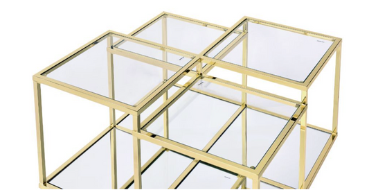 Lorena Gold Modern Coffee Table