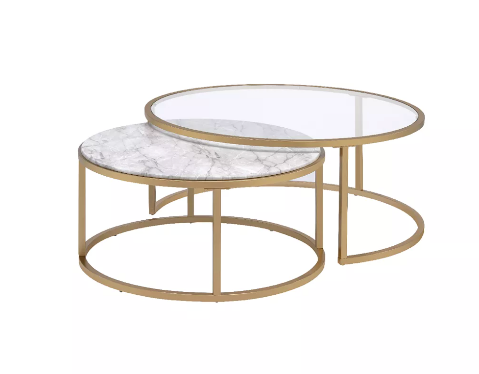 Shanish Gold Nesting Coffee Table