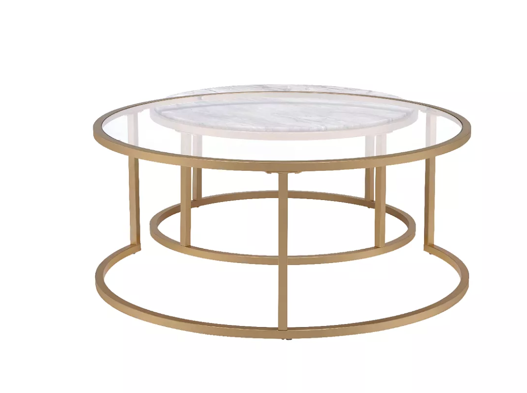 Shanish Gold Nesting Coffee Table