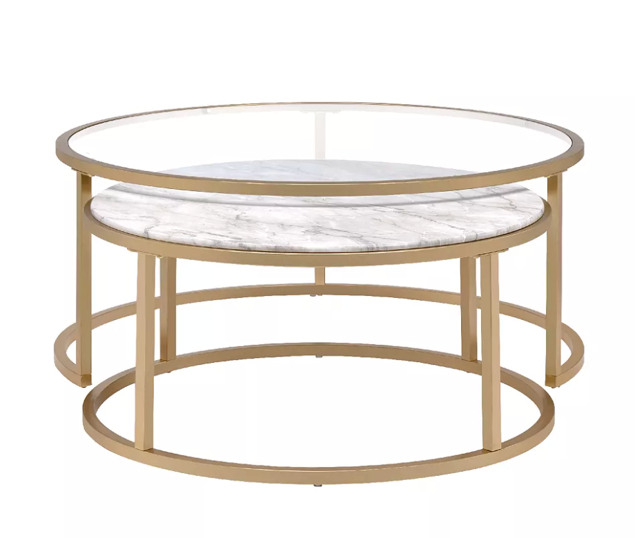 Shanish Gold Nesting Coffee Table