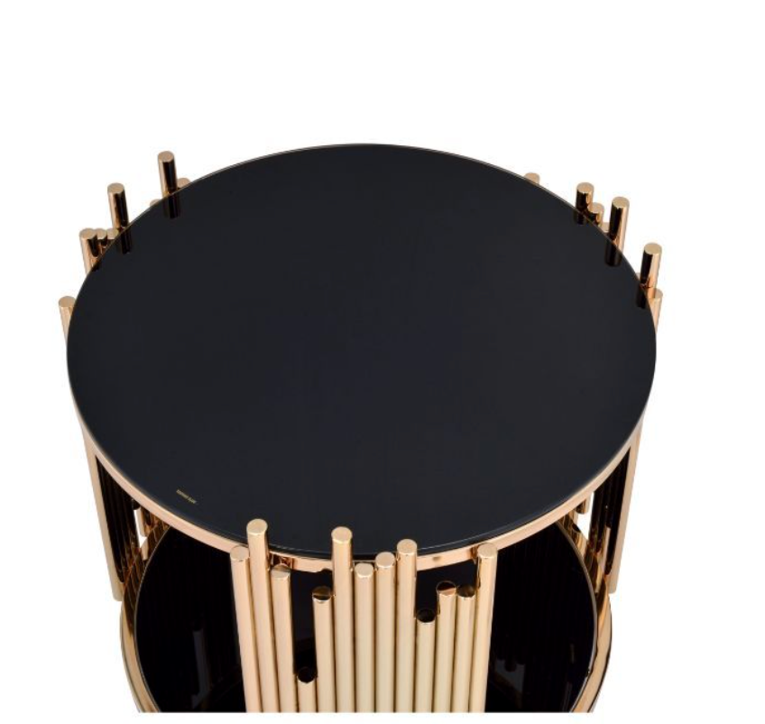 Art Deco Modern Glam End Table