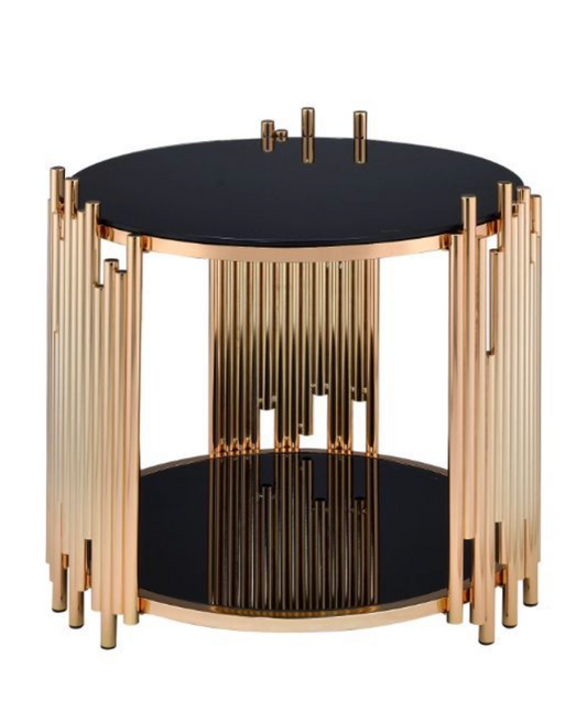 Art Deco Modern Glam End Table