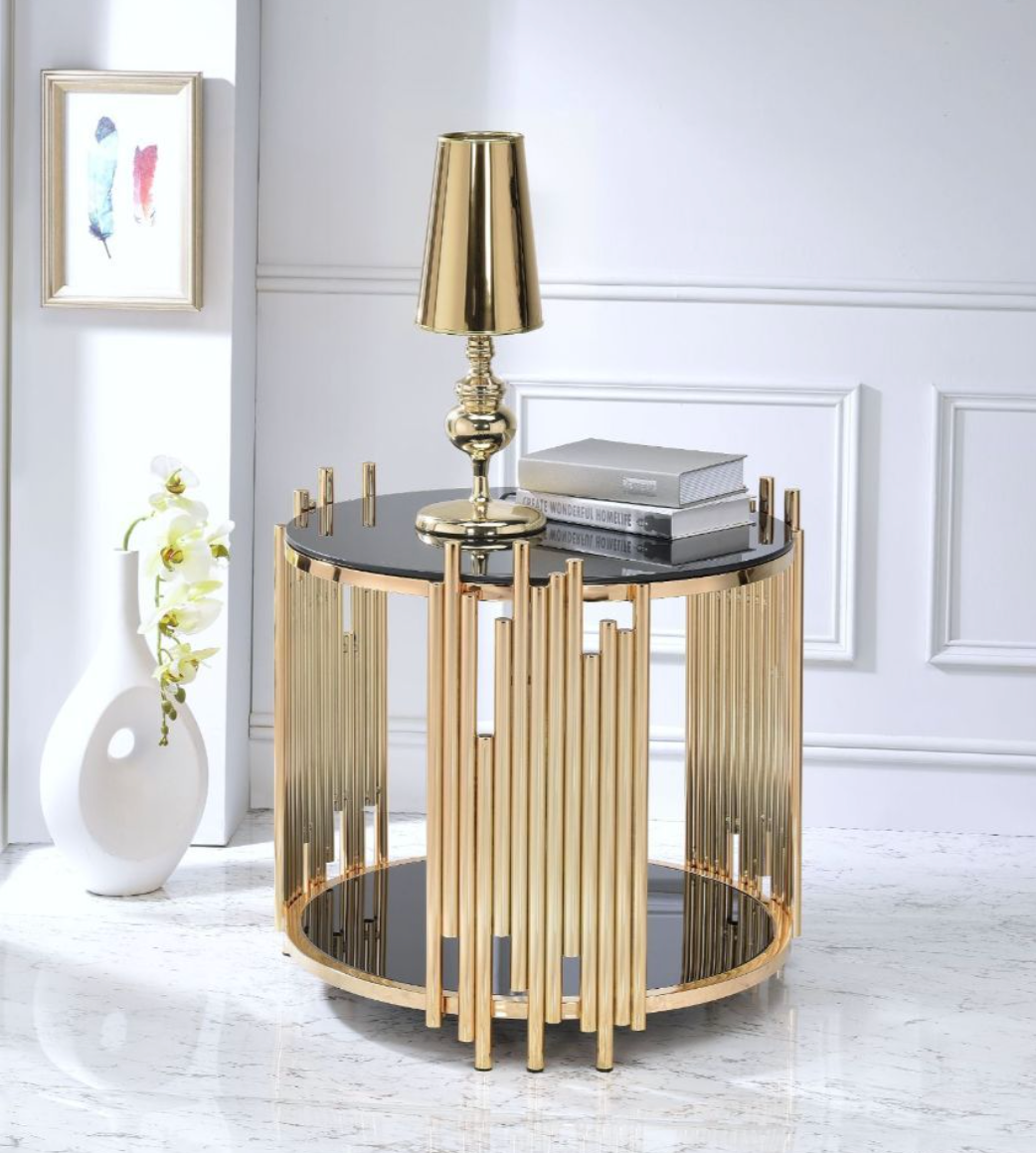 Art Deco Modern Glam End Table