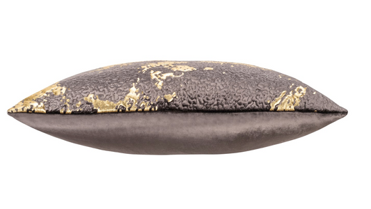 Bella III Charcoal Gold Foil Pillow