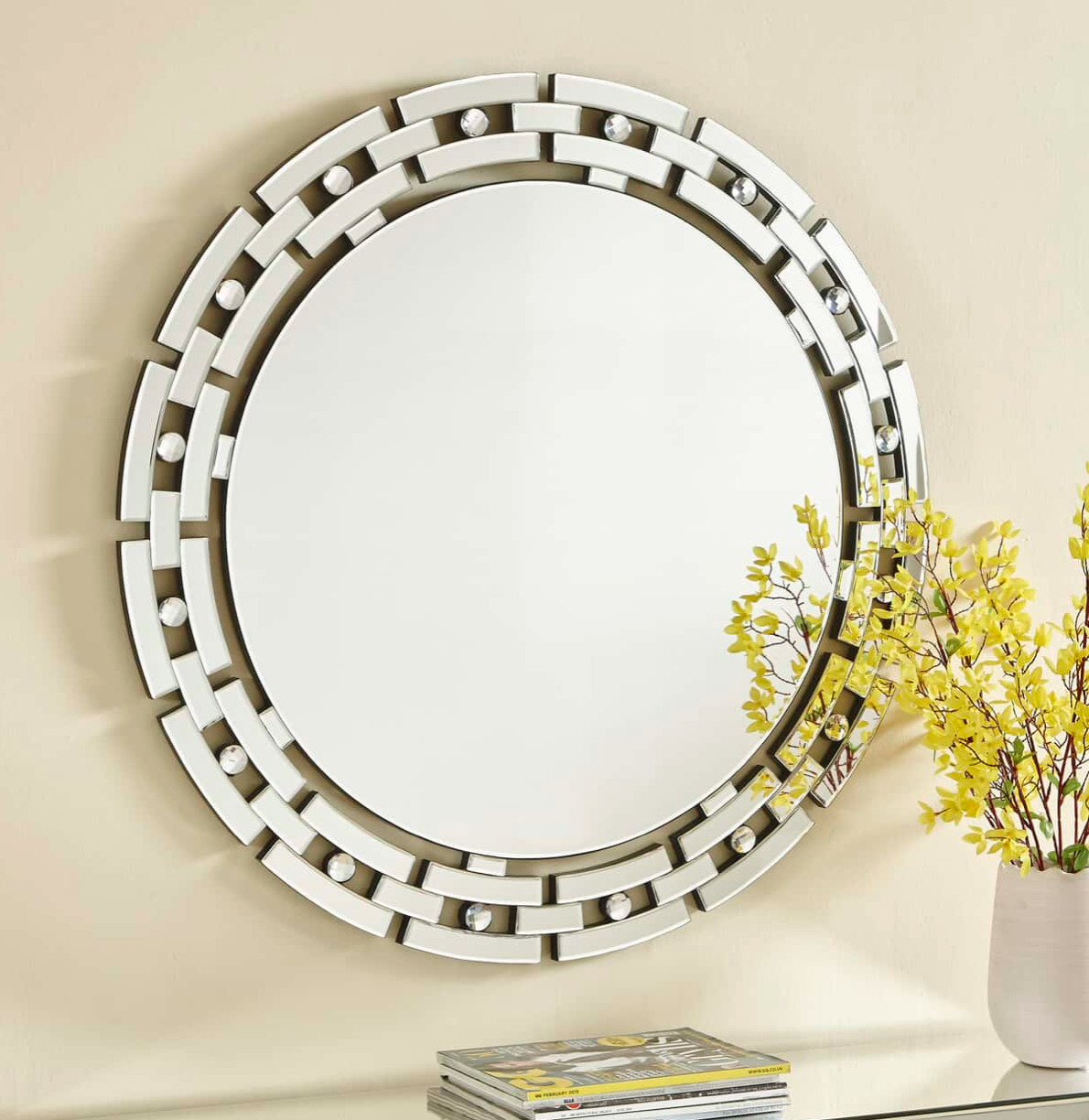 Maelys Modern Contemporary Mirror in Clear