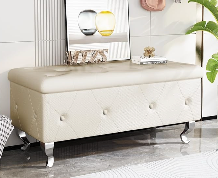 Florence Glam Tufted Storage Bench