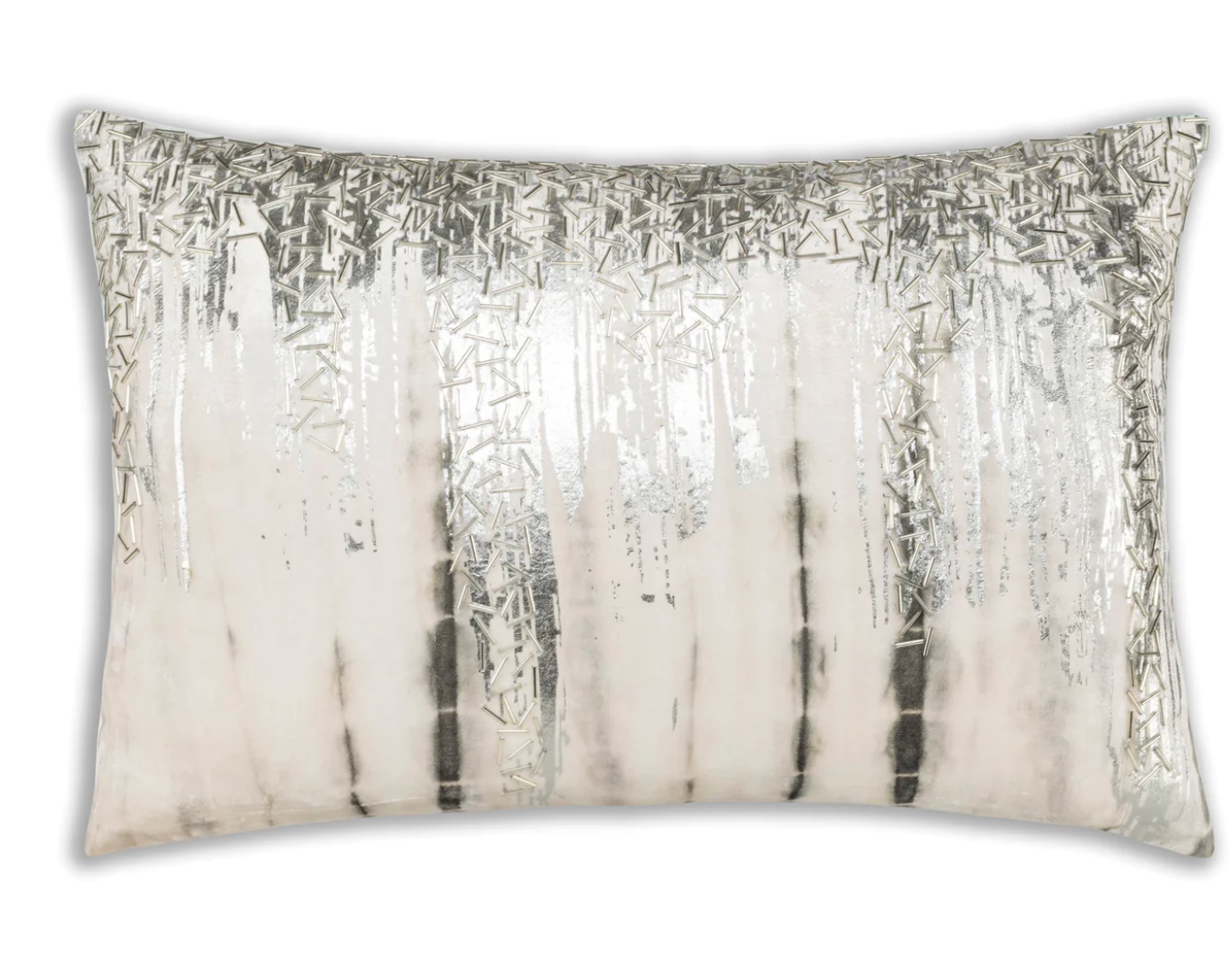 Lahana Ivory Stone Rectangular Pillow