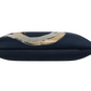 Mira Silver Foil Navy Crystal Beads Velvet Pillow