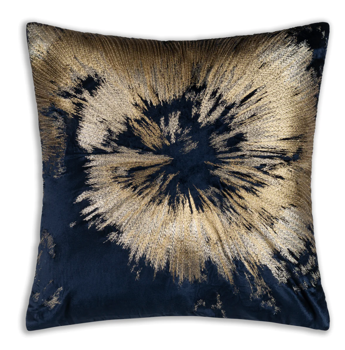 Mira Starburst Navy Velvet Pillow