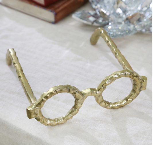 Liam Metal Sculpture Glasses Table Top Decor