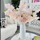 Sienna Cream Nude Blush Silk Cherry Blossom Flower 3 Branches Pack 40'' Inches Spring