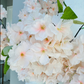 Sienna Cream Nude Blush Silk Cherry Blossom Flower 3 Branches Pack 40'' Inches Spring