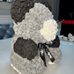 Totally Glam Large Rose Bear Rainbow Red Pink Burgundy Light Pink Black