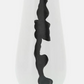 11" CLEO MEDIUM BLACK AND WHITE MODERN VASE