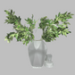 Azore Faux Natural Green Silk Stem Leaf Branches