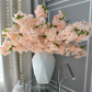 Sienna Blush Peach Silk Cherry Blossom Flower 3 Branches Pack 40'' Inches Spring