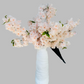 Sienna Cream Nude Blush Silk Cherry Blossom Flower 3 Branches Pack 40'' Inches Spring