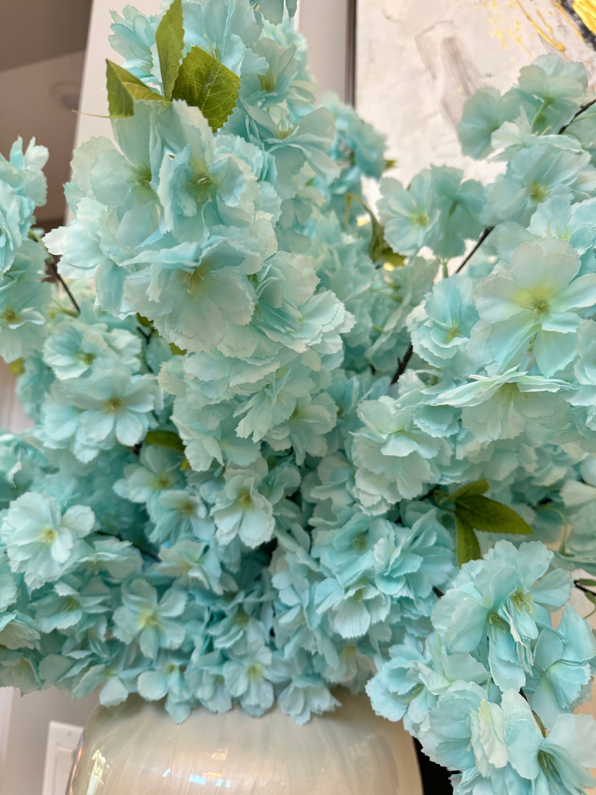 Japan’s national flower decor

faux sakura flower branches

Japanese cherry blossom theme

blue cherry blossoms spring decor

silk cherry blossoms Japan inspired

Japanese festival floral decorations

sakura themed wedding flowers

cherry blossom faux florals Japan

blue sakura wedding centerpiece

Japanese faux flower arrangement