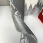 Silver Wired Craft Ribbon double sided 4" x 10 Yards