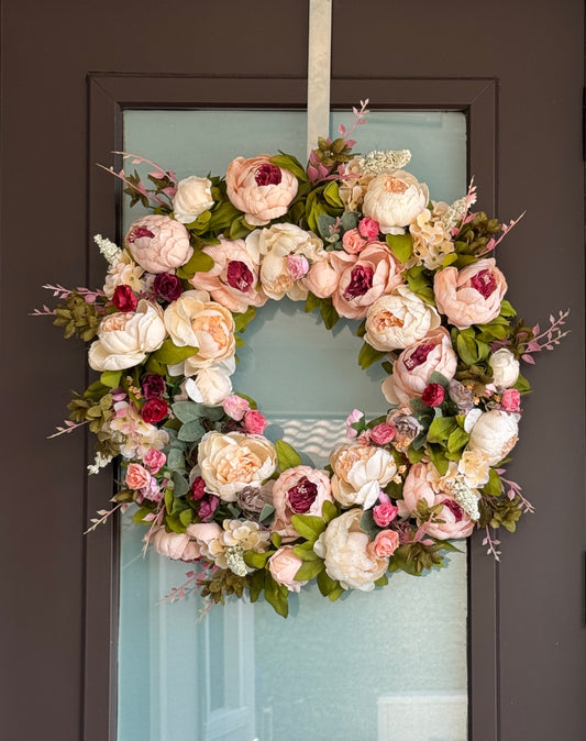 blush pink peony wreath

faux peony wreath

artificial peony flower wreath

pink flower wreath

peony wreath 23 inch

all season flower wreath

indoor outdoor peony wreath

front door peony wreath

Zoey pink wreath

faux floral wreath pink