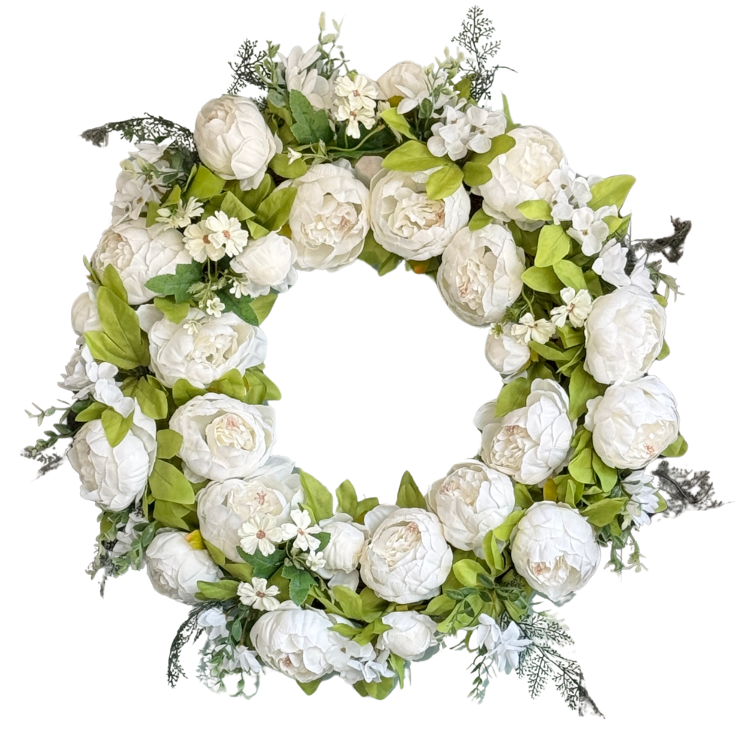 Peony wreath for home

Front door flower wreath

Seasonal wreath decor

Wreath for indoor decor

Faux greenery wreath

Wreath for front door decoration

Flower wreath for wall

Decorative wreath for front door

Modern wreath for home

All-weather flower wreath