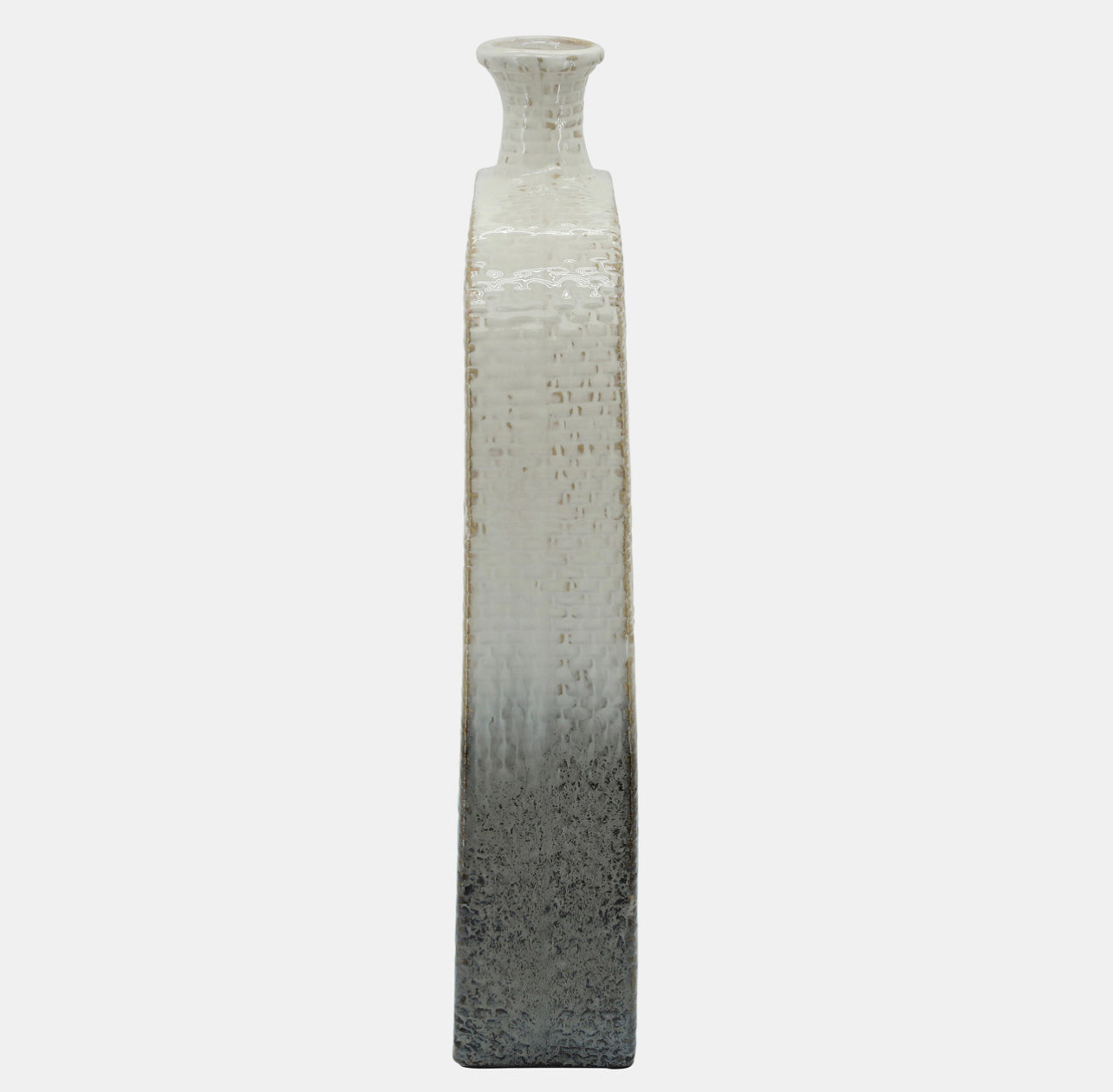 Modern Cut Out Vase Beige and Black