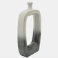 Modern Cut Out Vase Beige and Black