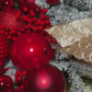 Extra Large Champagne Velvet Glittered Poinsettia Christmas Flower Set of 3