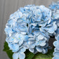 Ariane Real Touch Artificial Mixed Blue Hydrangea Flowers, 20” Silk Floral Stems, Set of 3, Faux Blue Flower Stems for Weddings & Home Décor