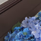 Capri Luxury Mixed Blue Silk Large Hydrangea Wreath, 23 In Indoor outdoor use